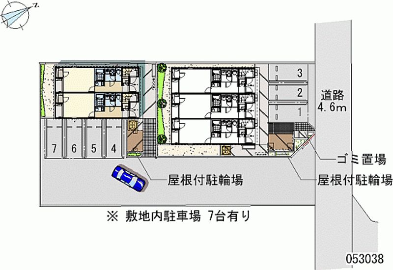 レオネクスト袖広２号棟 月極駐車場