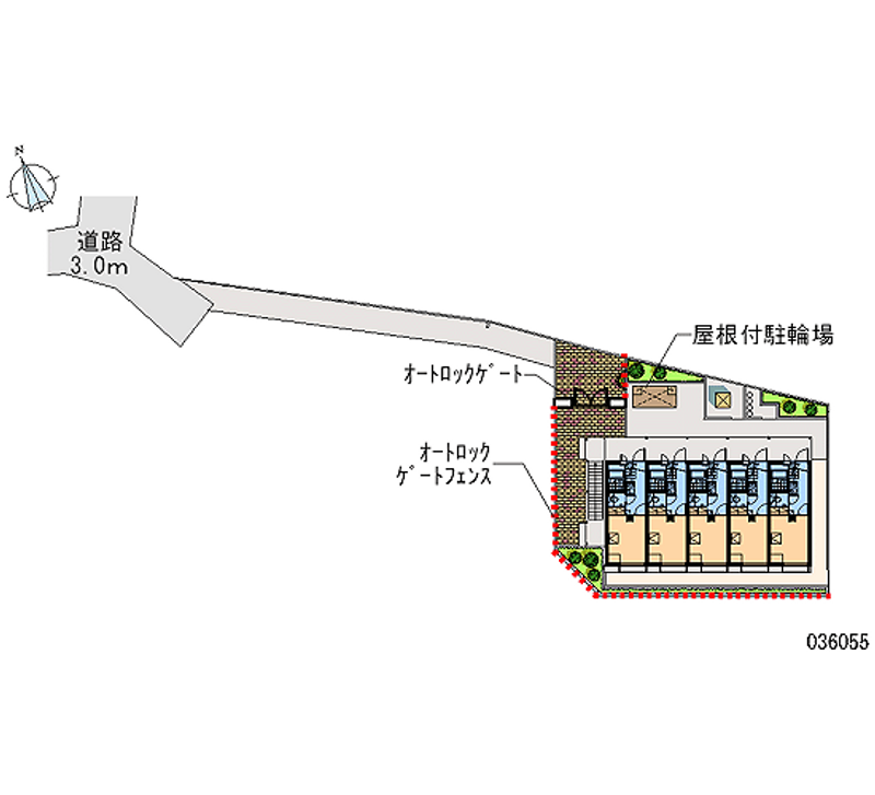 レオパレスオークス 区画図