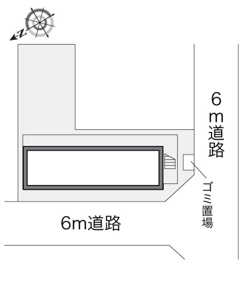 レオパレスアサクラⅡ 配置図