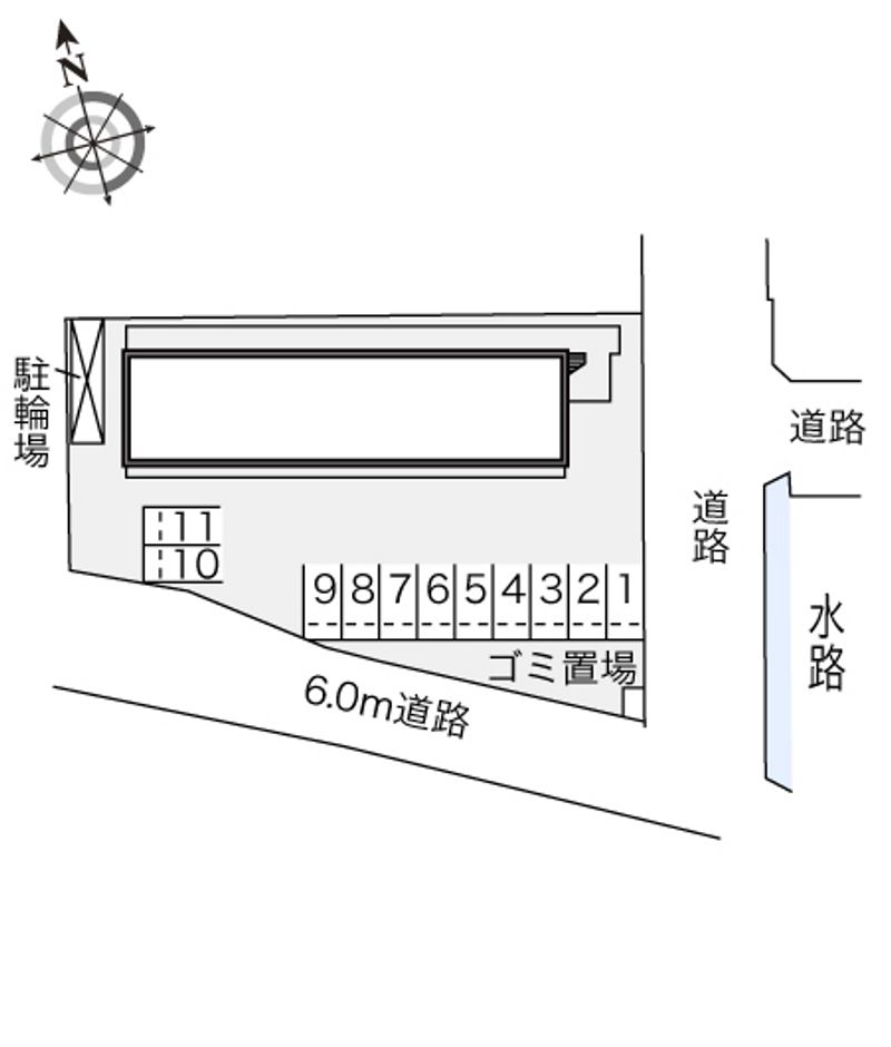 レオパレスレーヴ 駐車場