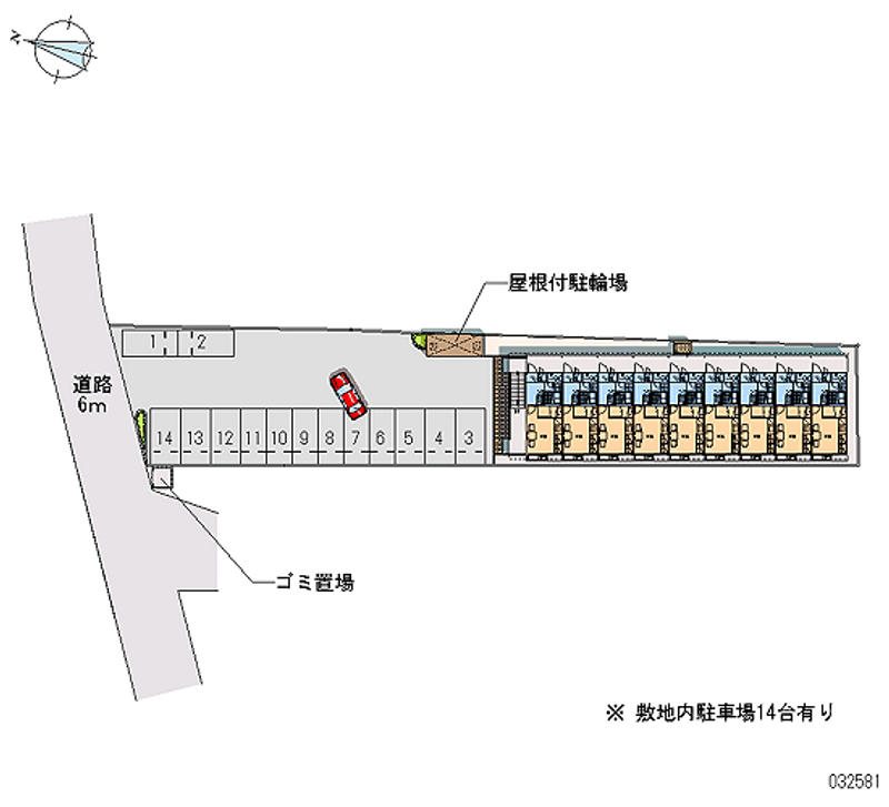 32581 Monthly parking lot