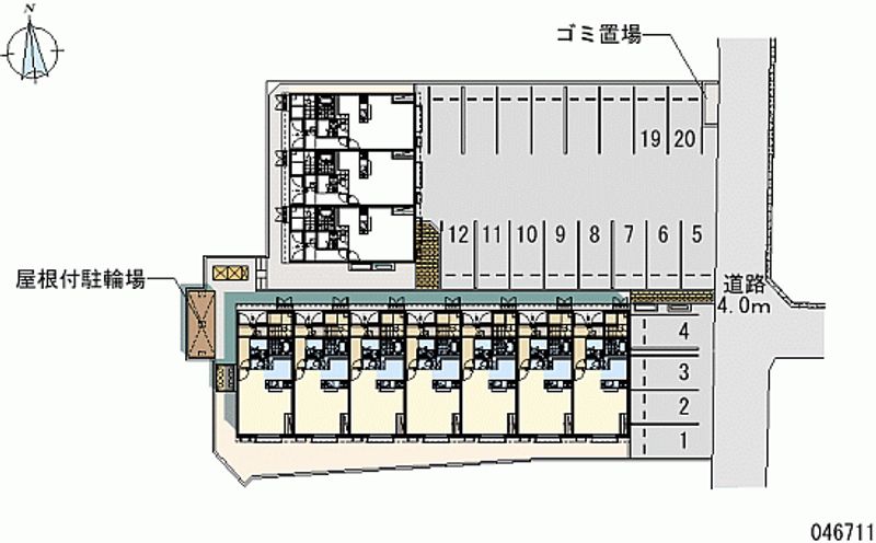 46711 bãi đậu xe hàng tháng