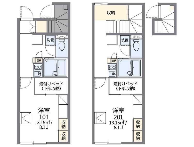 レオパレスロータスヒルズ２番館 間取図