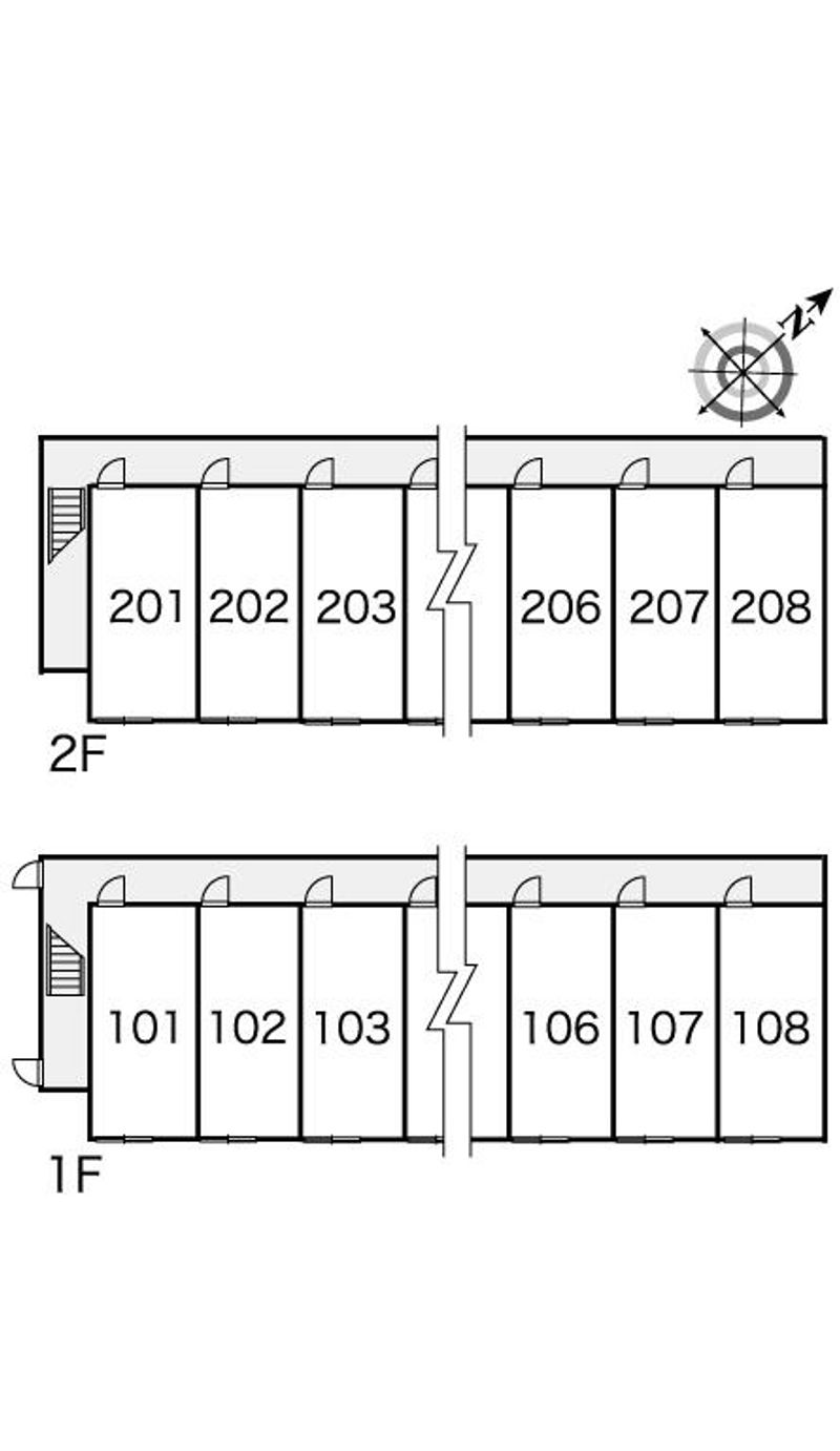 レオパレスいちい 間取配置図