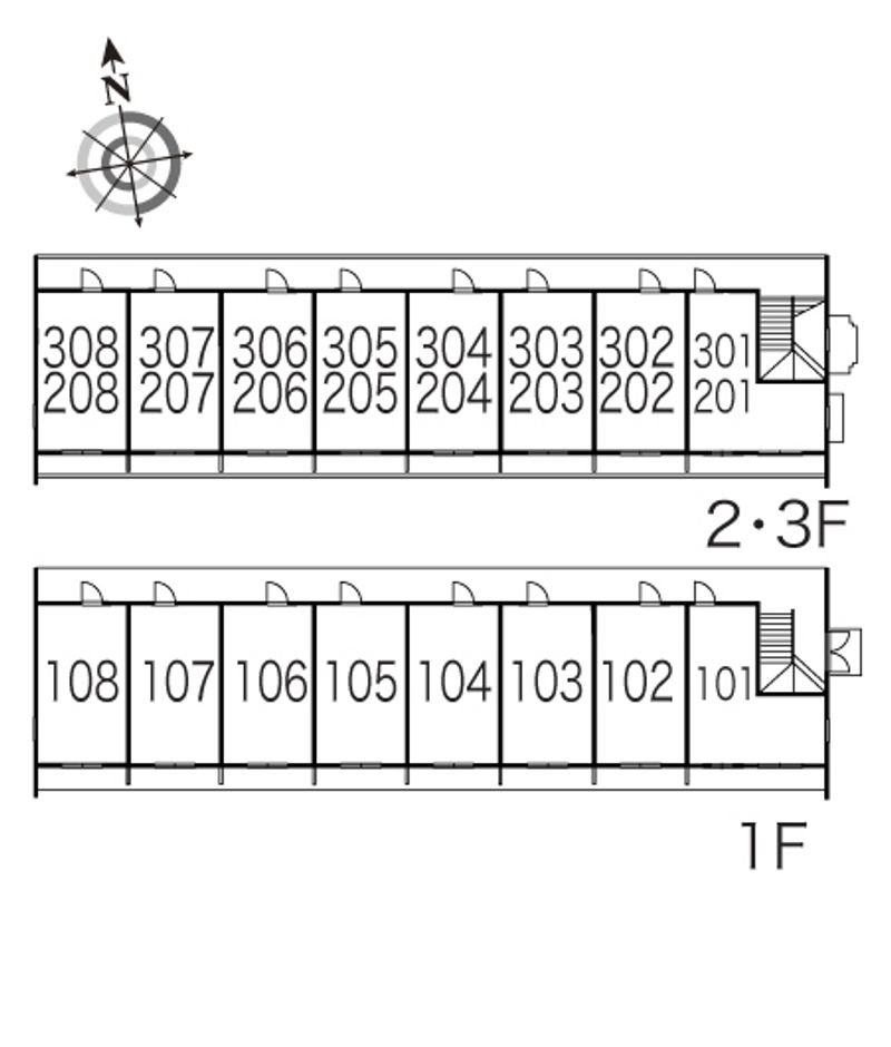 レオパレスＭｉｌｋｙ　Ｗａｙ 間取配置図