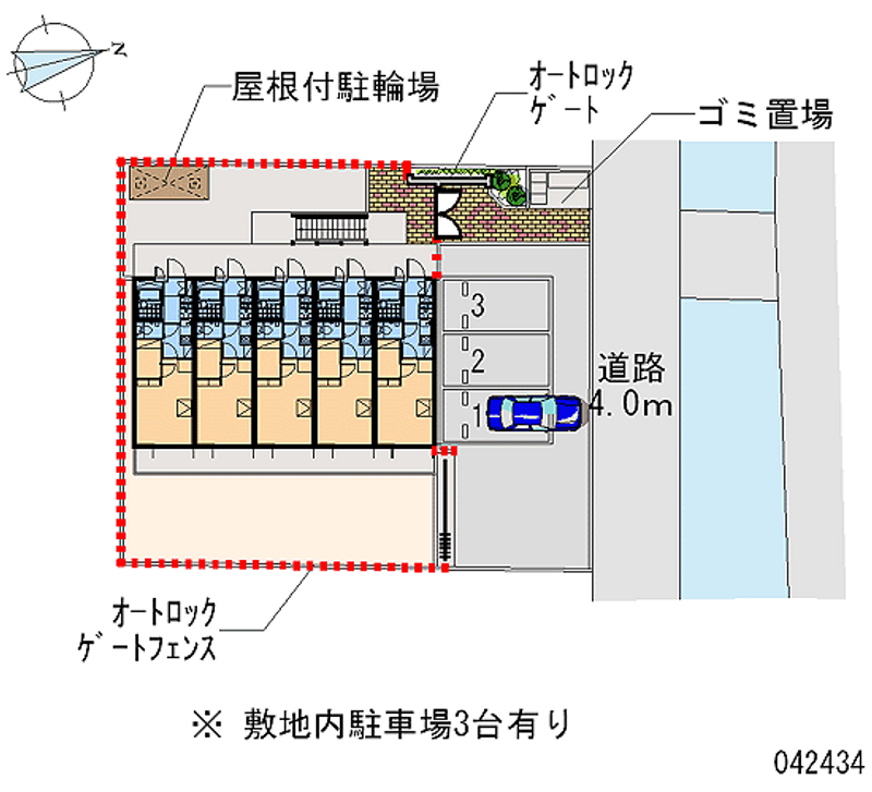 レオパレスプランドール稲城 区画図