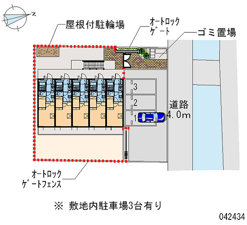 レオパレスプランドール稲城 月極駐車場