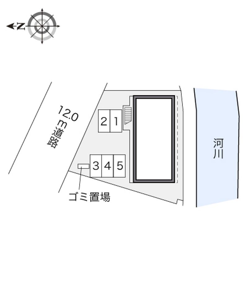 レオパレス道ノ尾Ⅲ 配置図