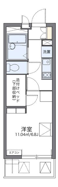 レオパレスＡｒｃａｄｉａ　Ａ 間取り図