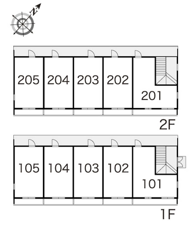 レオパレスソレーユ仲澤 間取配置図