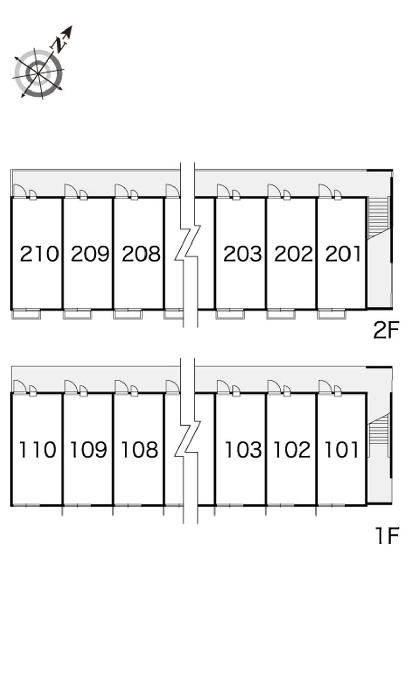 レオパレスＫＡＪＩＹＡＭＡⅡ 間取配置図