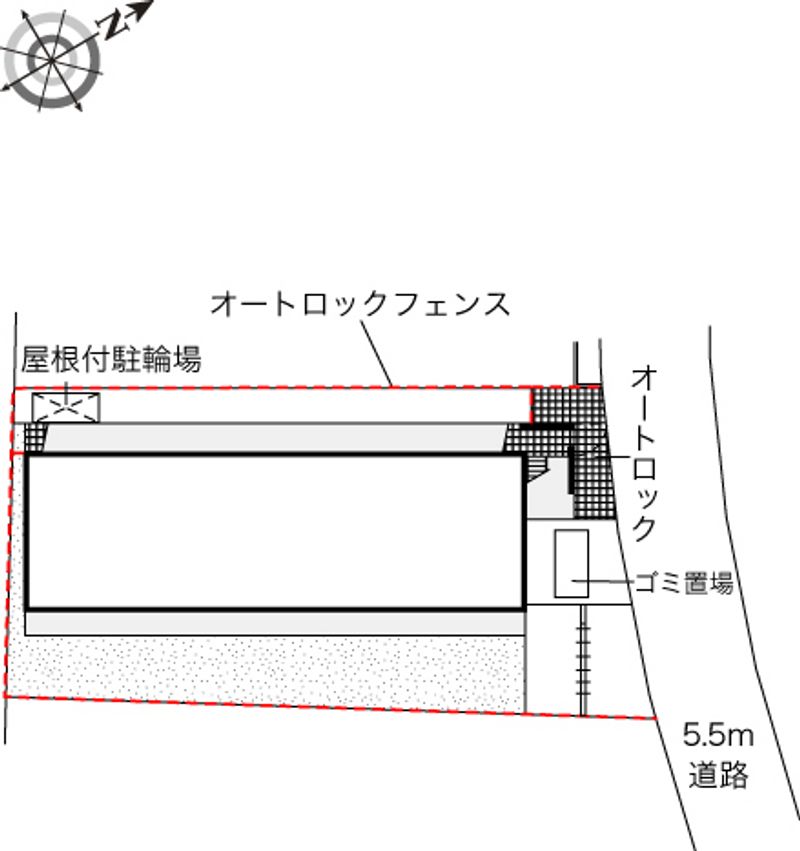 レオパレスメーシア公園台Ⅰ 配置図