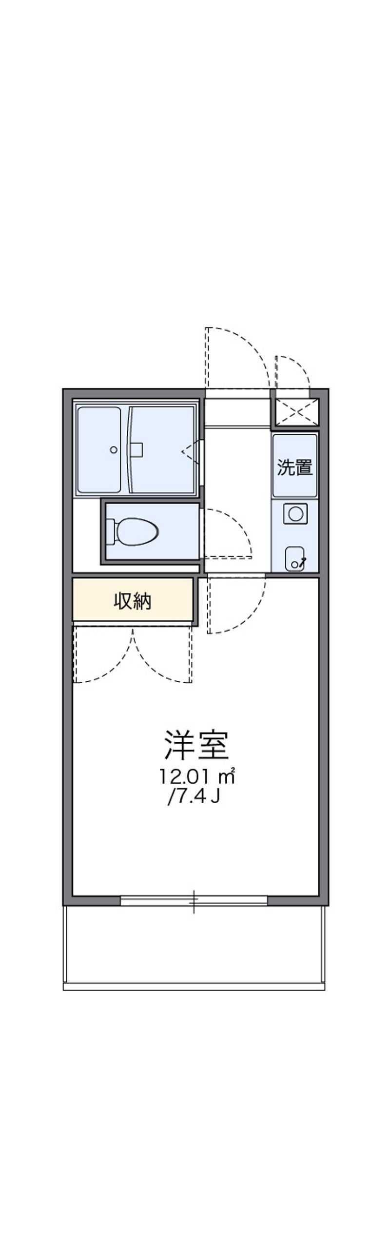 レオパレスＯＺＡＫＩ 間取図