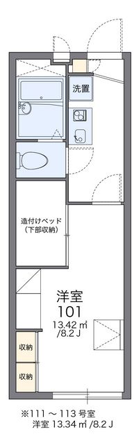 レオパレスＬＯＵＶＲＥ 間取り図