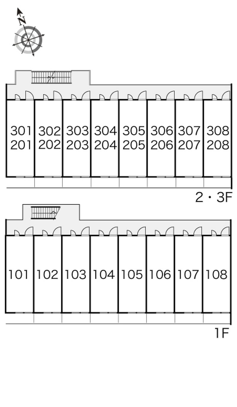 レオパレスネオハピネス 間取り配置図