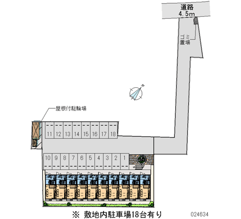 レオパレスＣＥＮＴＲＯ 月極駐車場