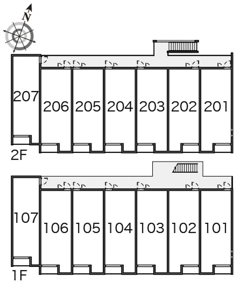 クレイノイヤサカ 間取配置図
