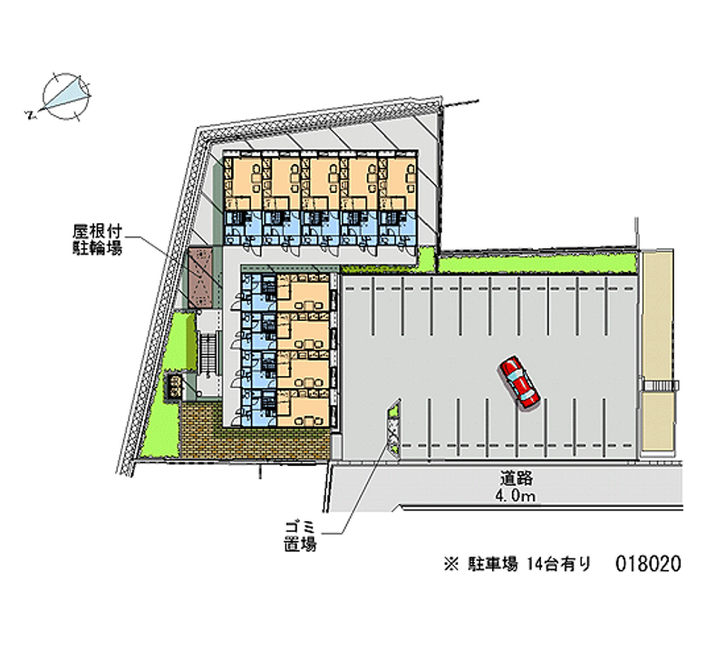 18020 Monthly parking lot