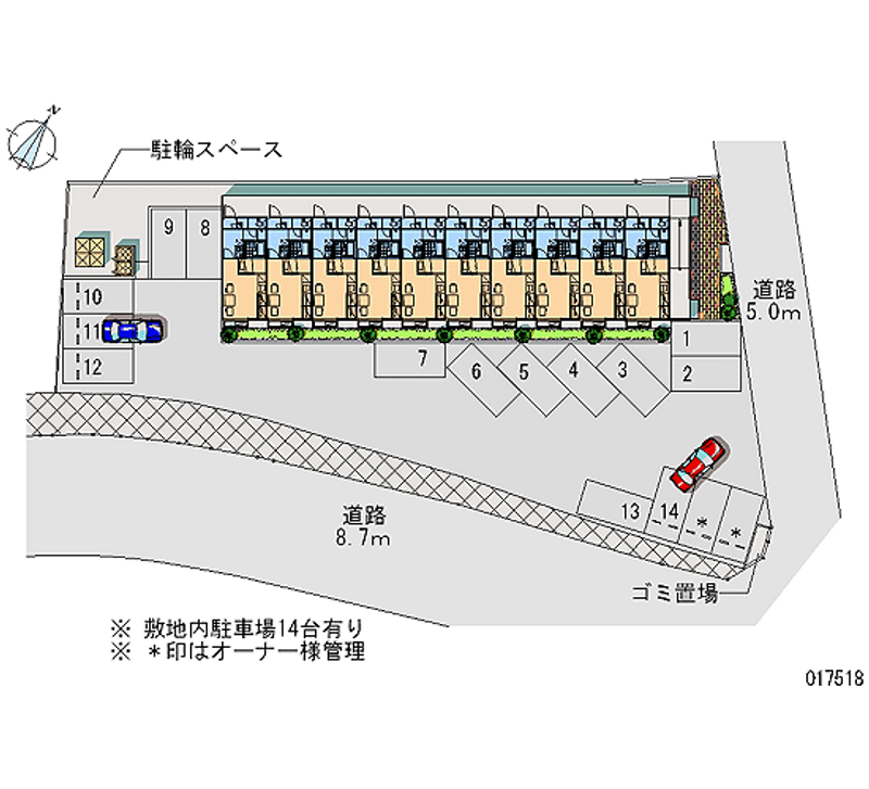 レオパレスＴ．コーポ深川 月極駐車場