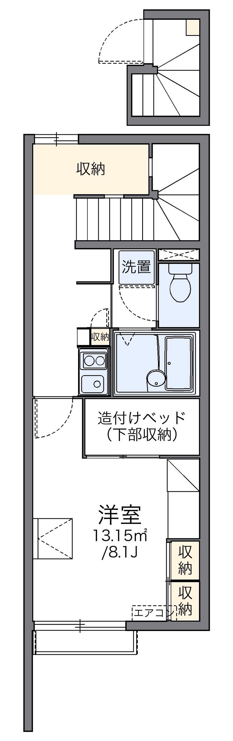 レオパレスアイランド 間取図