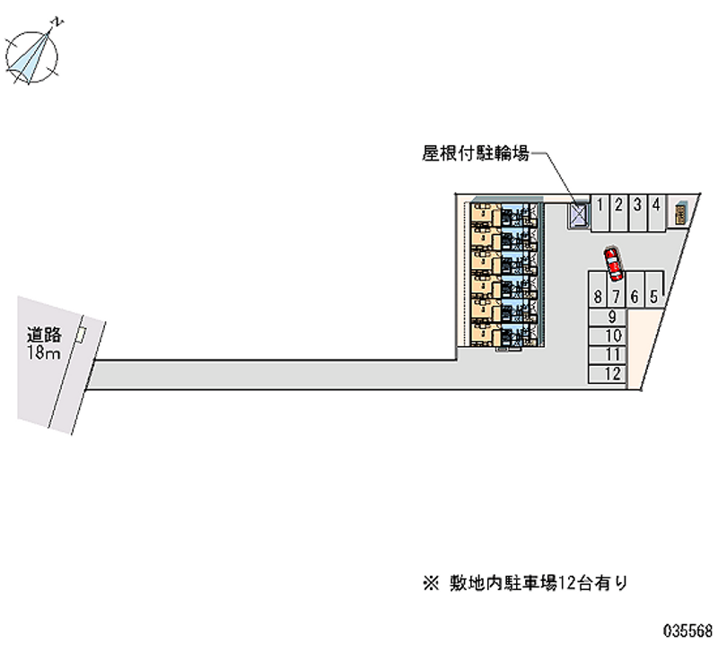 レオパレス堀川町 月極駐車場