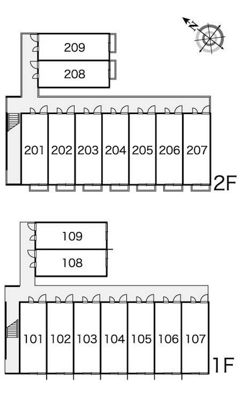 レオパレスハピネス 間取配置図