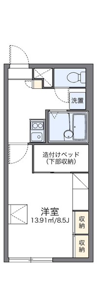 レオパレスフォンティーヌ 間取り図