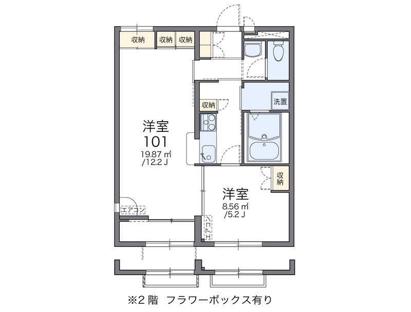 レオパレス小渕 間取図