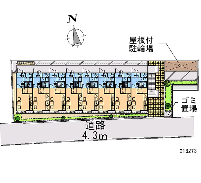レオパレスおおやぶ 区画図