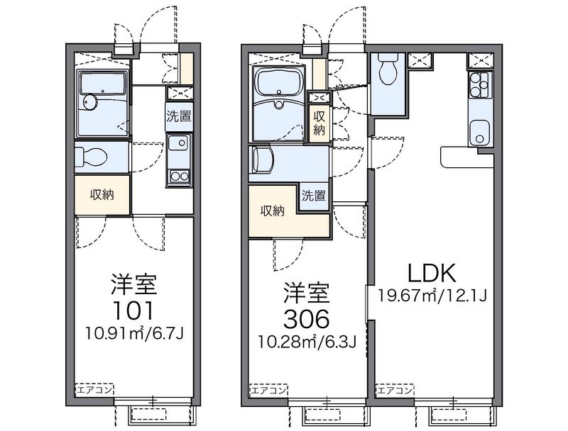 レオパレスＴ＆Ｔ 間取図