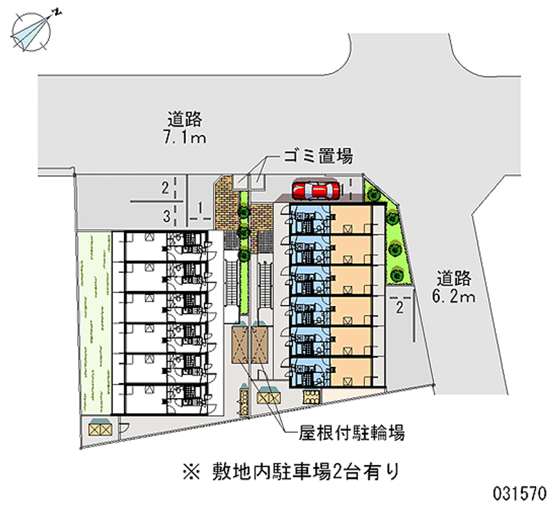 レオパレスＤｒｅａｍＳｅｅｄⅠ 月極駐車場