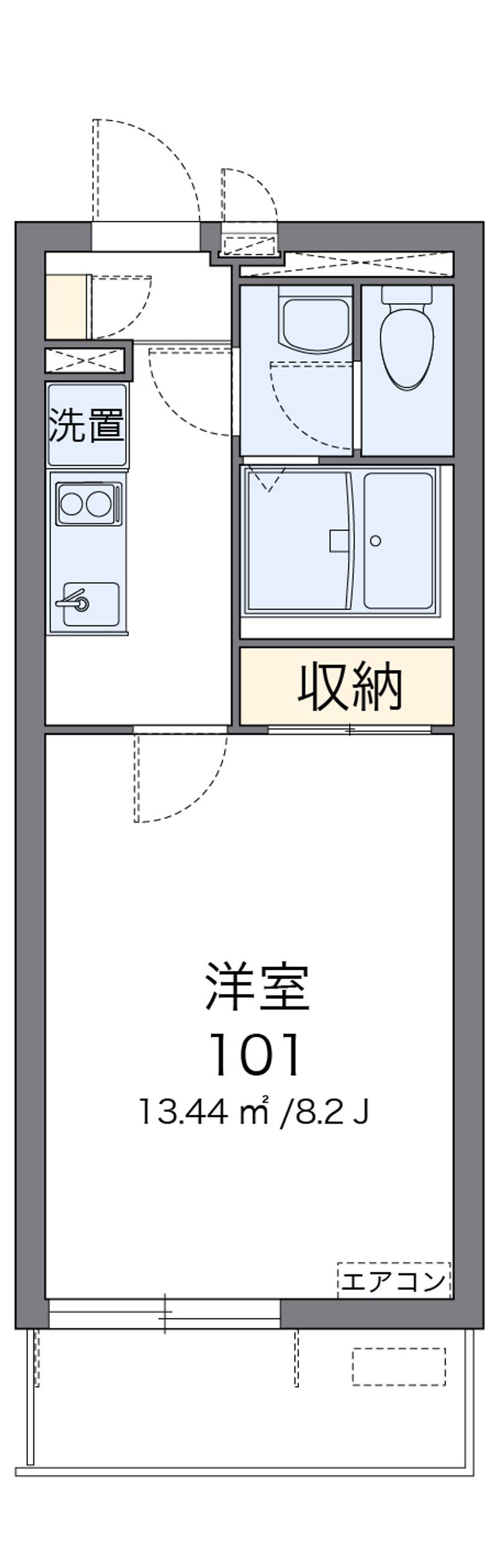 クレイノコンフォール杭瀬北新町 間取図