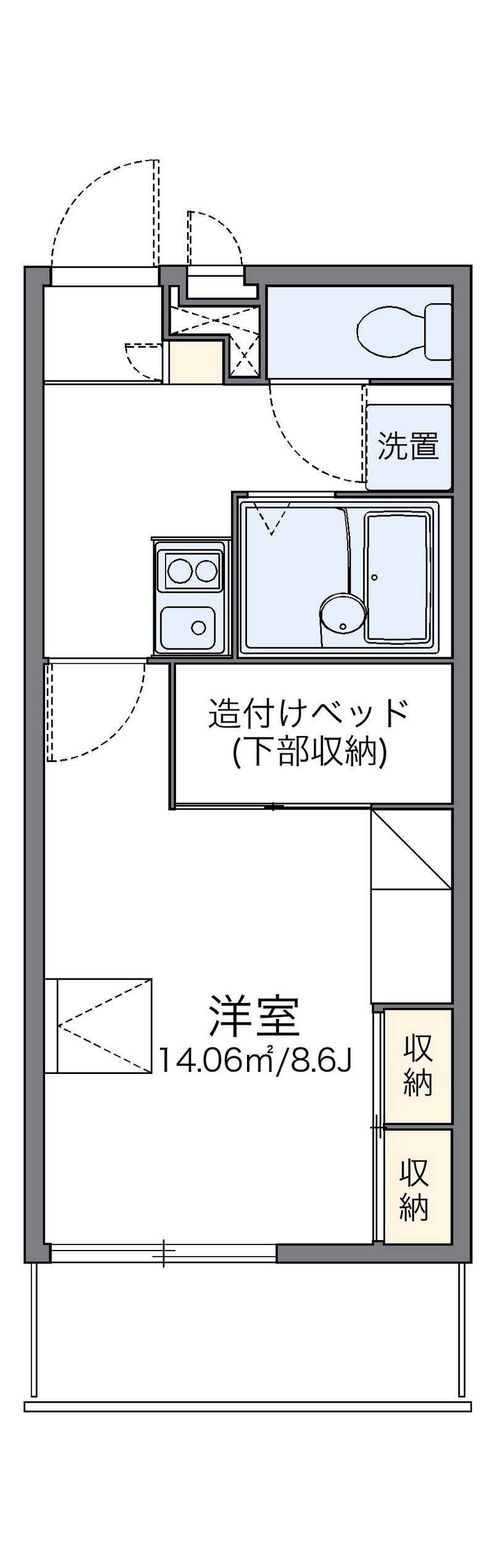 レオパレスよしけんⅢ 間取図