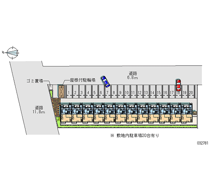 レオパレスグレース　１６ 月極駐車場