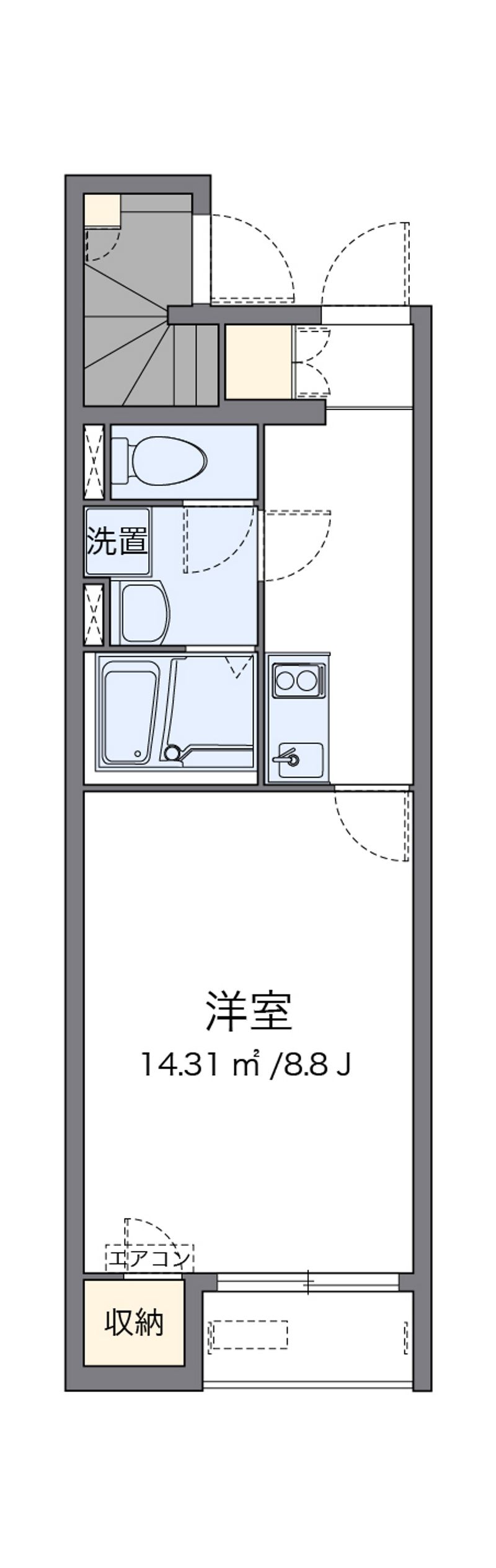 クレイノプルメリア２３ 間取図