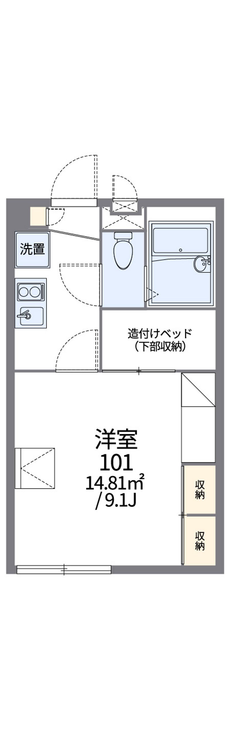 レオパレス袋井駅南 間取図
