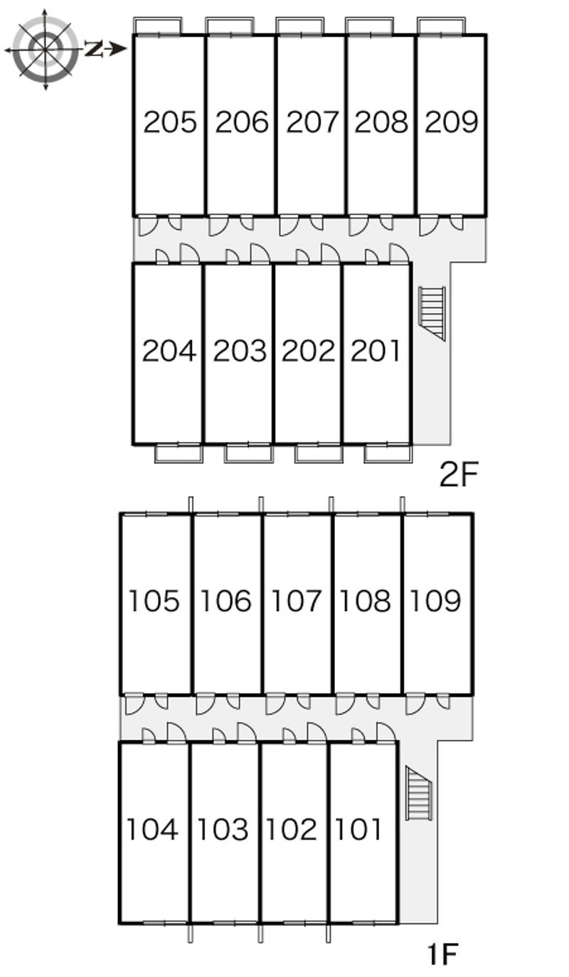 レオパレスＰＩＮＯ 間取り配置図