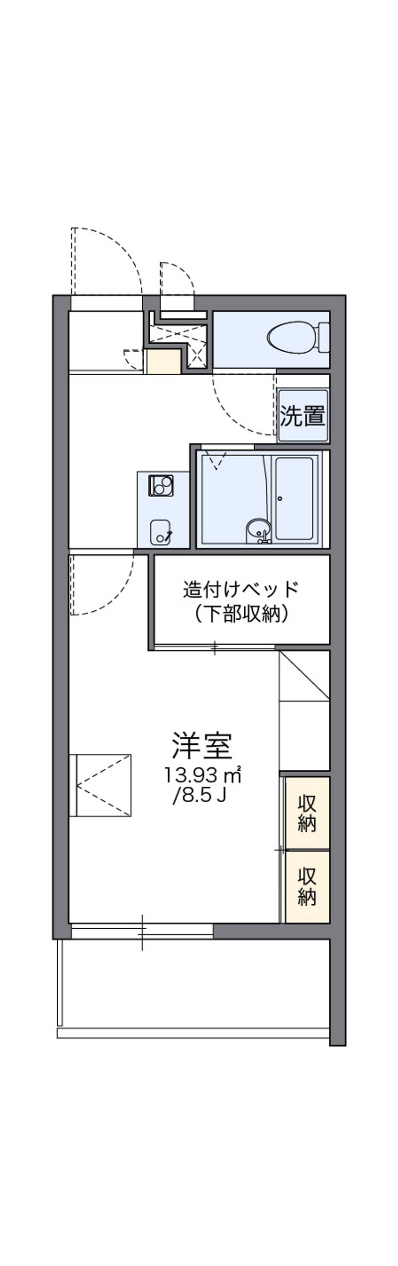 レオパレス日野ＯＧＭⅢ 間取図