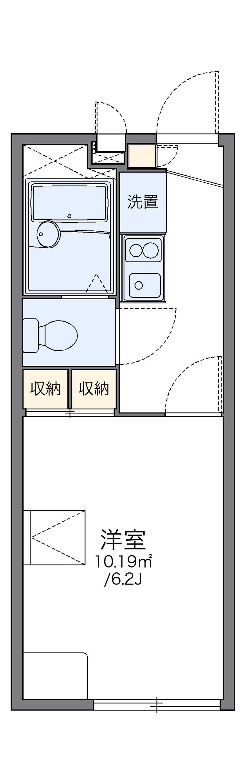 レオパレス１２９ロードサイド 間取図