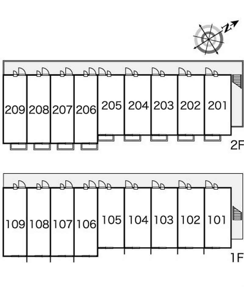 レオパレスグリーン　ウッド 間取配置図