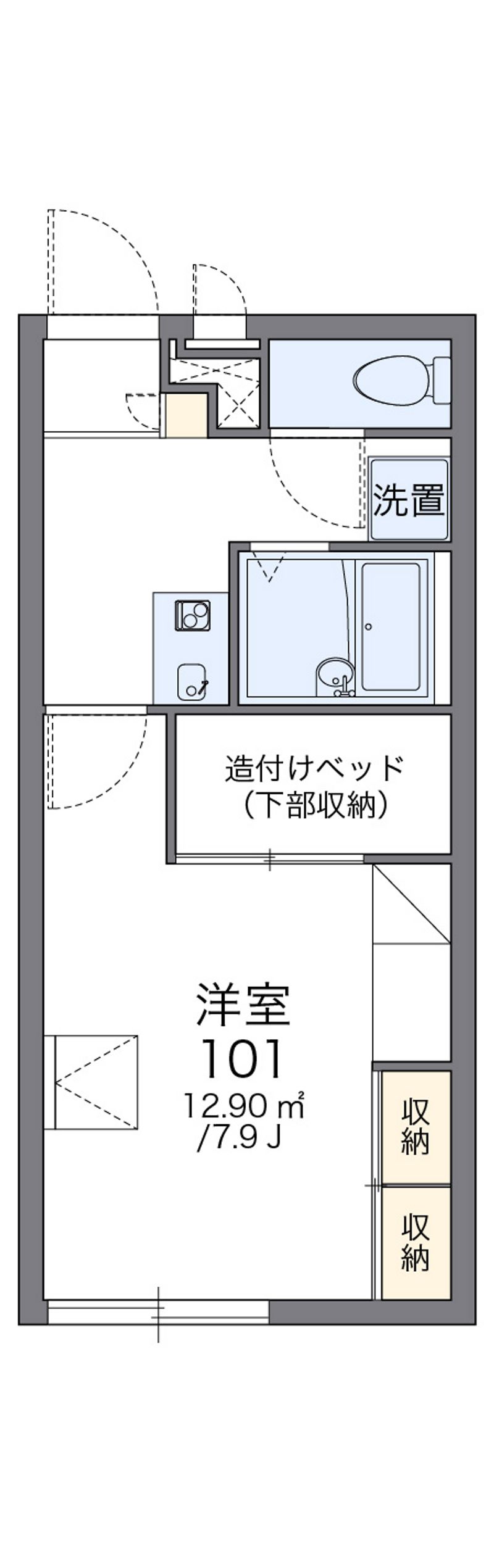 レオパレス川井 間取図