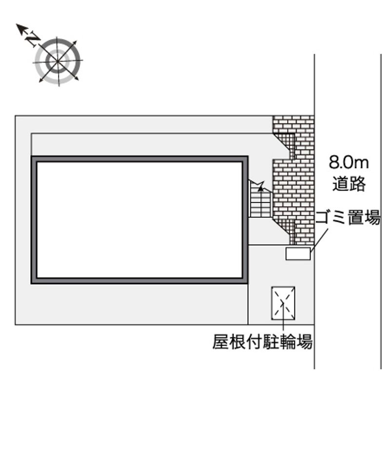 レオパレスアクシス北郷 配置図