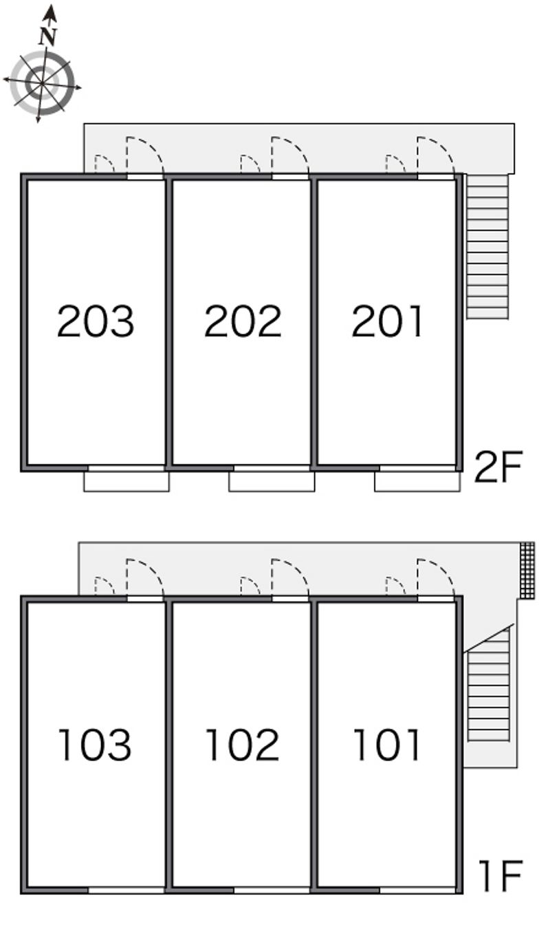 レオパレスビボ 間取配置図