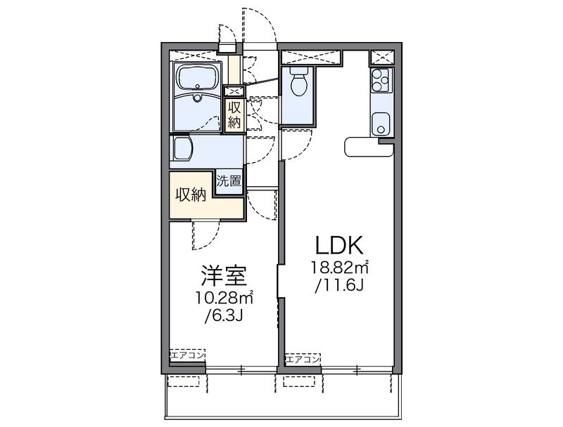 レオパレスときわマンションⅡ 間取図