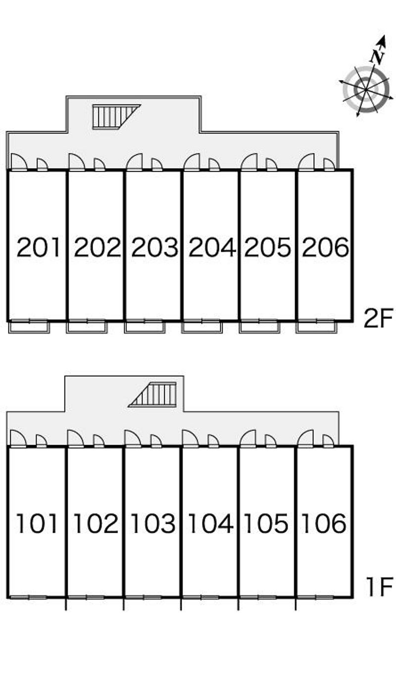 レオパレスＯＯＭＡＥⅡ 間取配置図