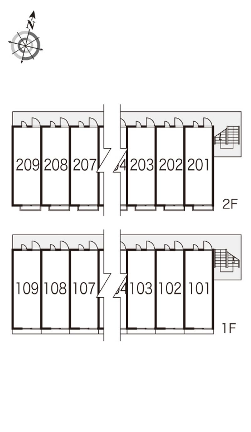 レオパレスＯｐｔｉｍ髙月 間取配置図