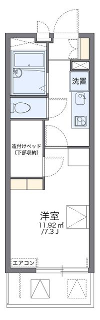 レオパレス新白岡 間取り図