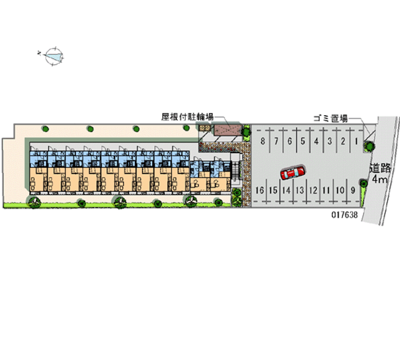 17638 Monthly parking lot