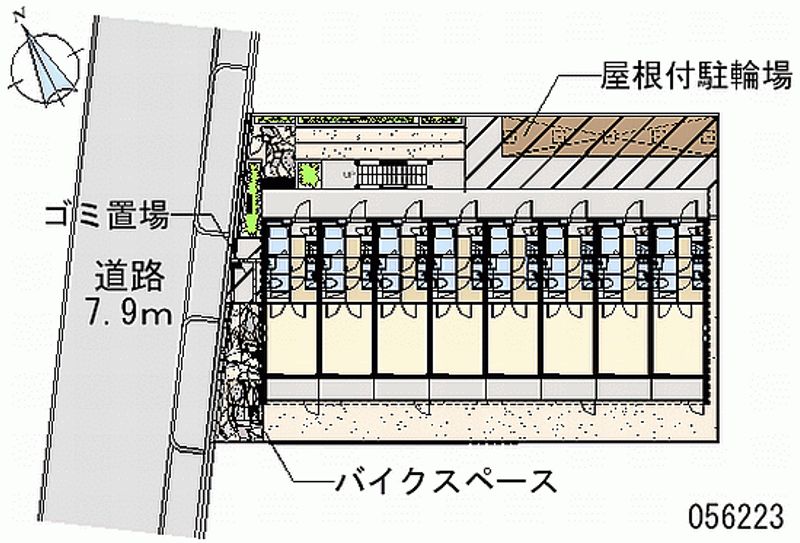 クレイノ朝潮橋 区画図
