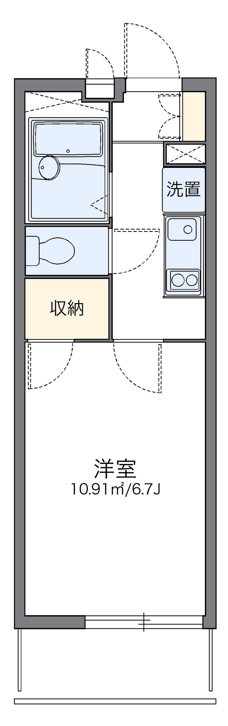 レオパレス万平 間取図